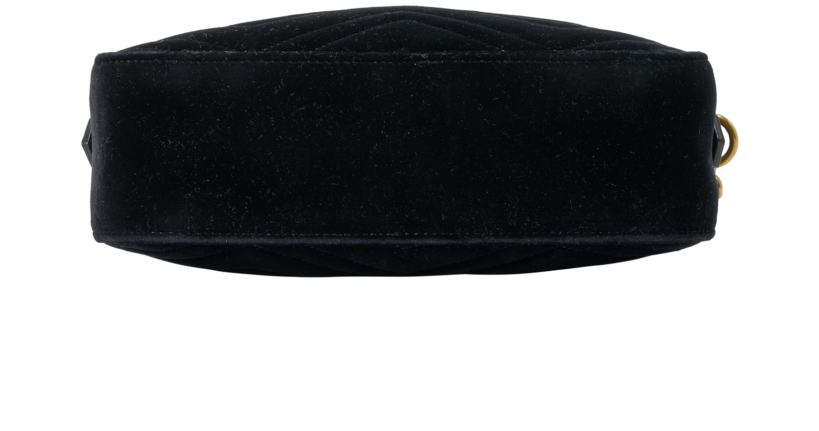 Gucci GG Small Camera Bag, &pound;520, Handbags, Black, Velvet, Top view